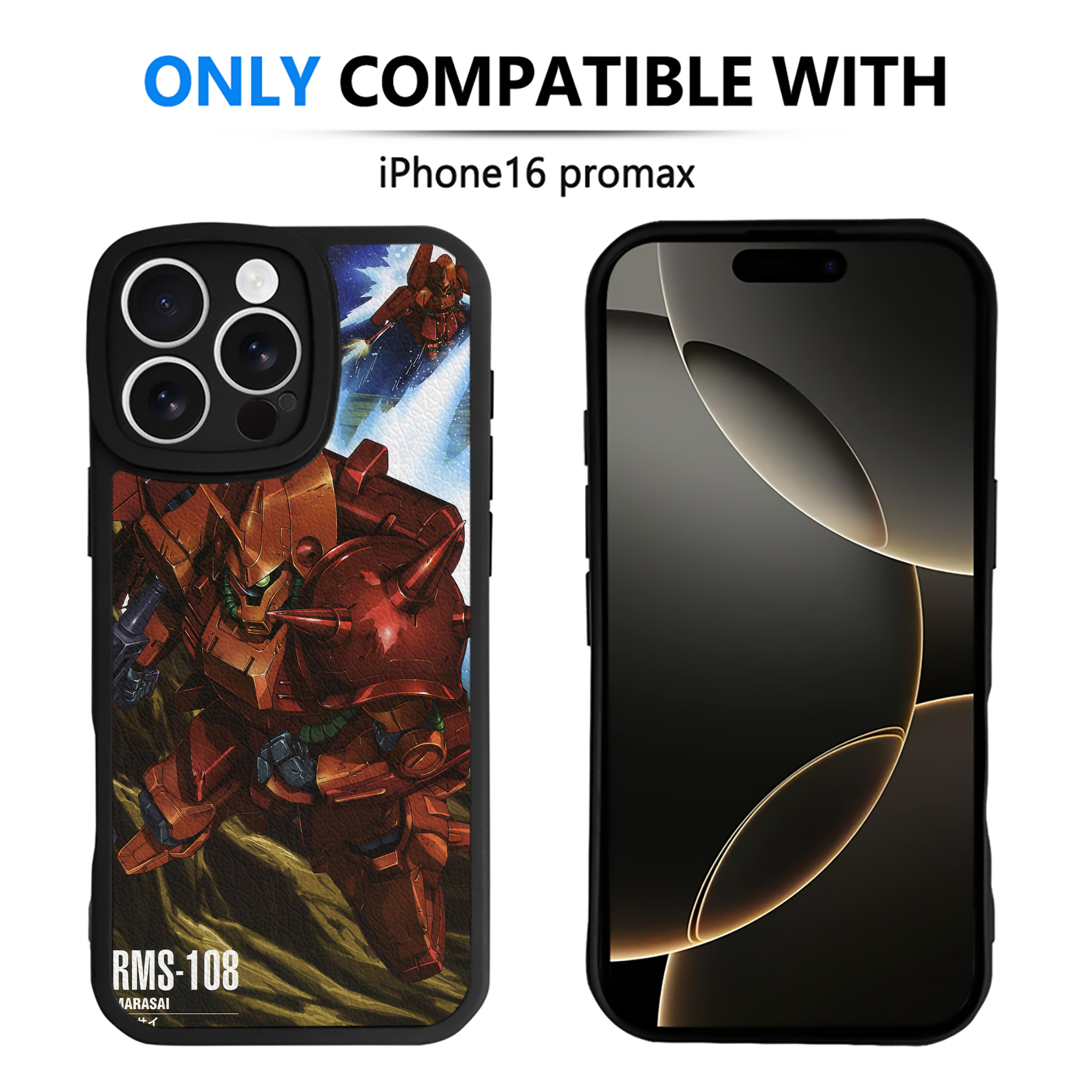 （画像用） 機動戦士ガンダム Mobile Suit Gundam 【iPhone 16シリーズ対応】シリコンスマホケース（レザー調） 材質：シリコン